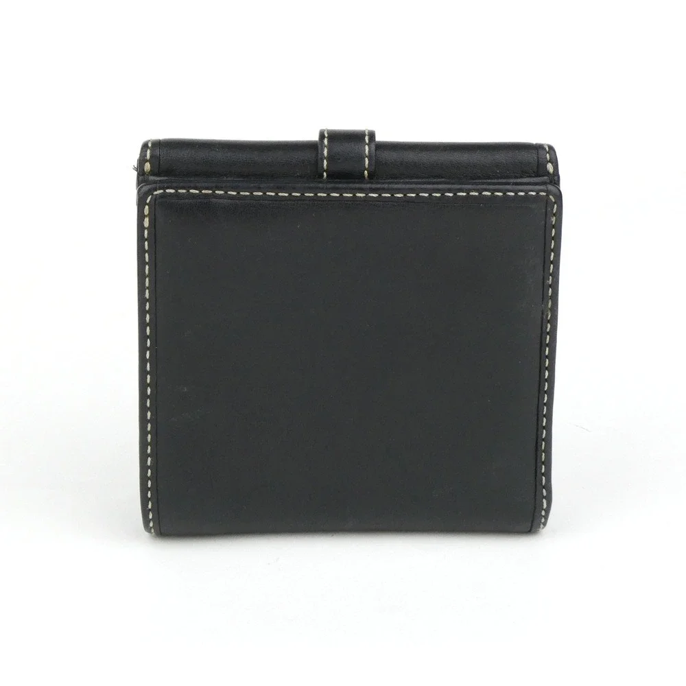 Coach Black Leather Soho Buckle Small Bifold Wallet